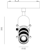 SWG PRO Светильник трековый SLIM, 48В 10W черный 2700-6000К, SL-SLIM-MSBL-10-CCT