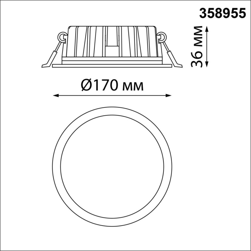 358955 NT Светильник 20Вт 3000/4000/6000К 220В IP20 SPOT