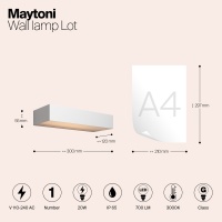 Настенный светильник (бра) Outdoor O428WL-L20W3K