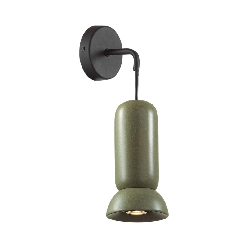 5054/1WB PENDANT ODL24 379 черный/зеленый/металл/керамика Бра GU10 LED 4W KERAMA