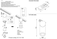 Светильник на шине Crystal Lux CLT 0.31 030 BL