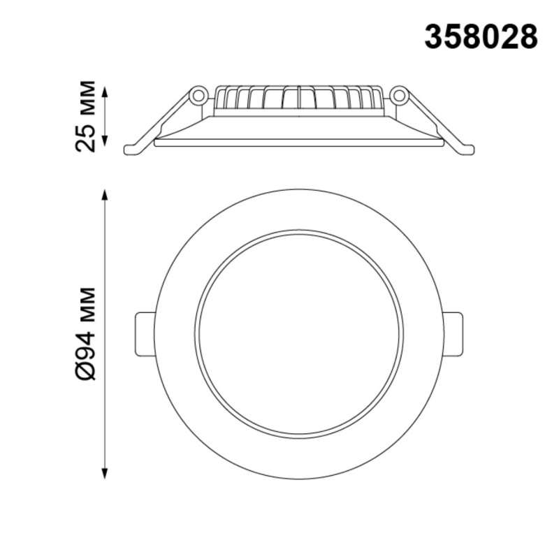 358028 NT Светильник LED 7Вт 4100К 220В IP20 SPOT
