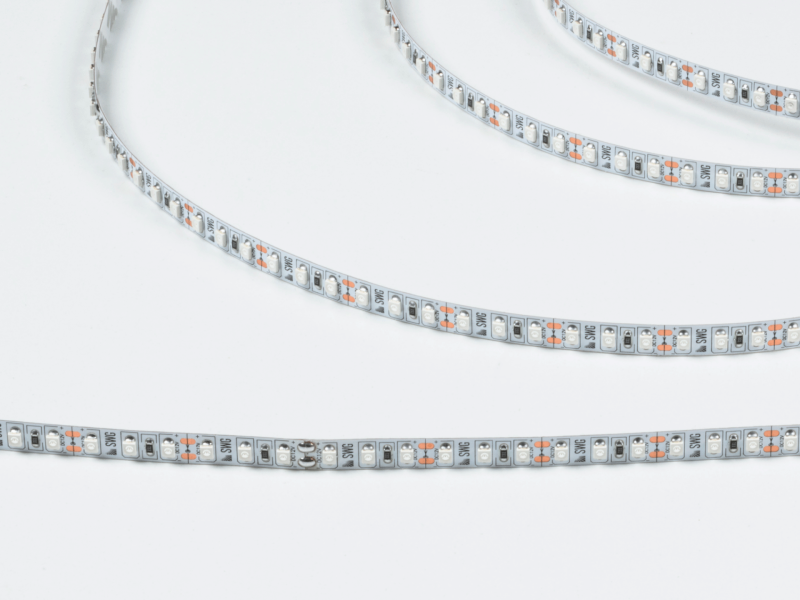 SWG Standard Светодиодная лента  3528, 120 LED/м, 9,6 Вт/м, 12В , IP20, Цвет: Красный, SWG3120-12-9.6-R-M