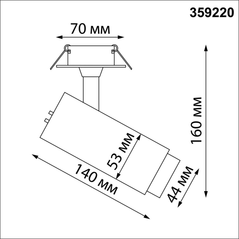 359220 NT Светильник 5Вт-9Вт-13Вт 3000/4000/6000К 220В IP20 SPOT