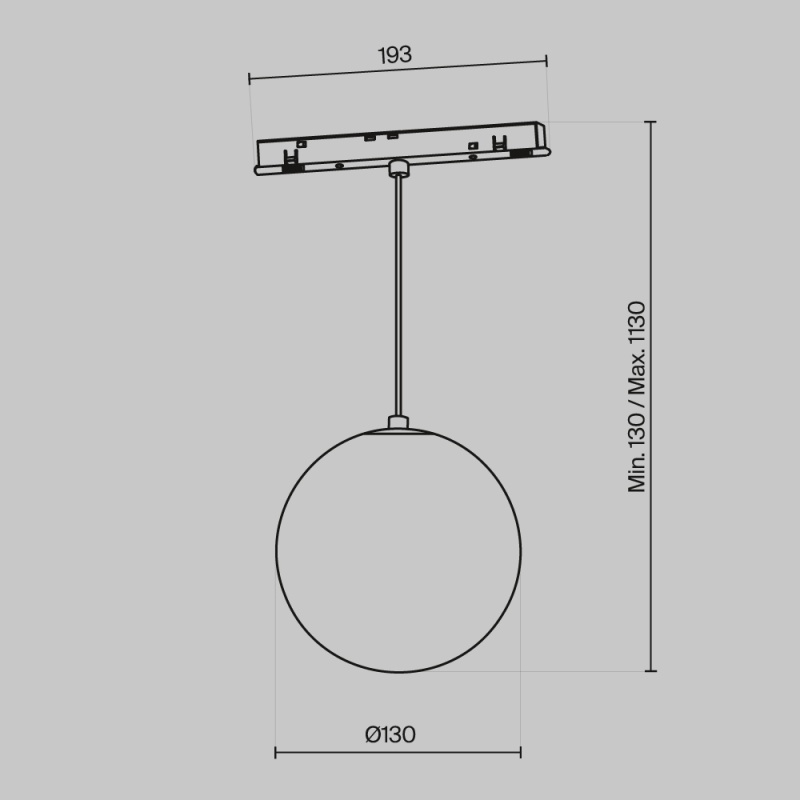 Светильник на шине Maytoni Technical TR039-2-5W3K-W