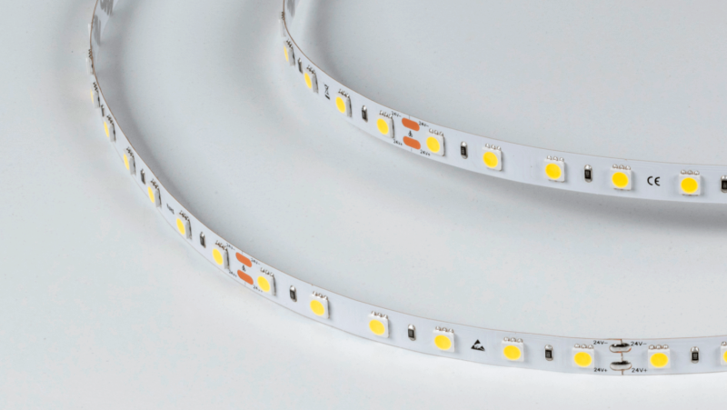 DesignLed Светодиодная лента LUX, 5050, 60 LED/м, 14,4 Вт/м, 24В, IP33, Холодный белый (6000K), DSG560-24-W-33