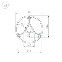 Профиль Arlight 050250