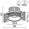 Встраиваемый светильник Technical DL058-7W3K-TRS-B