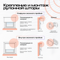 Рулонная штора с электроприводом Dauerhaft (1м./ начальная цена)