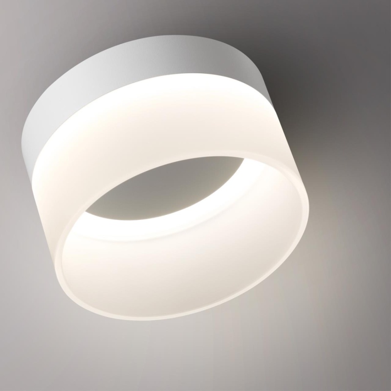 359445 OVER NT24 336 белый Светильник накладной светодиодный IP20 LED 18W 220-240V 4000K 1170Лм AURA