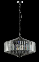 Подвесная люстра Crystal Lux FIESTA SP5 CHROME/TRANSPARENTE