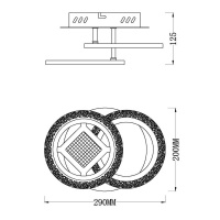 Накладная люстра Escada 10214/2LED