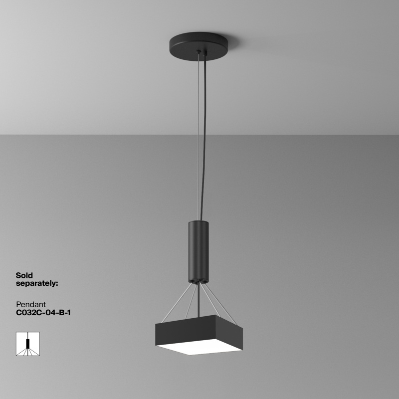 Накладной светильник Maytoni C032CL-24W4K-SQ-B