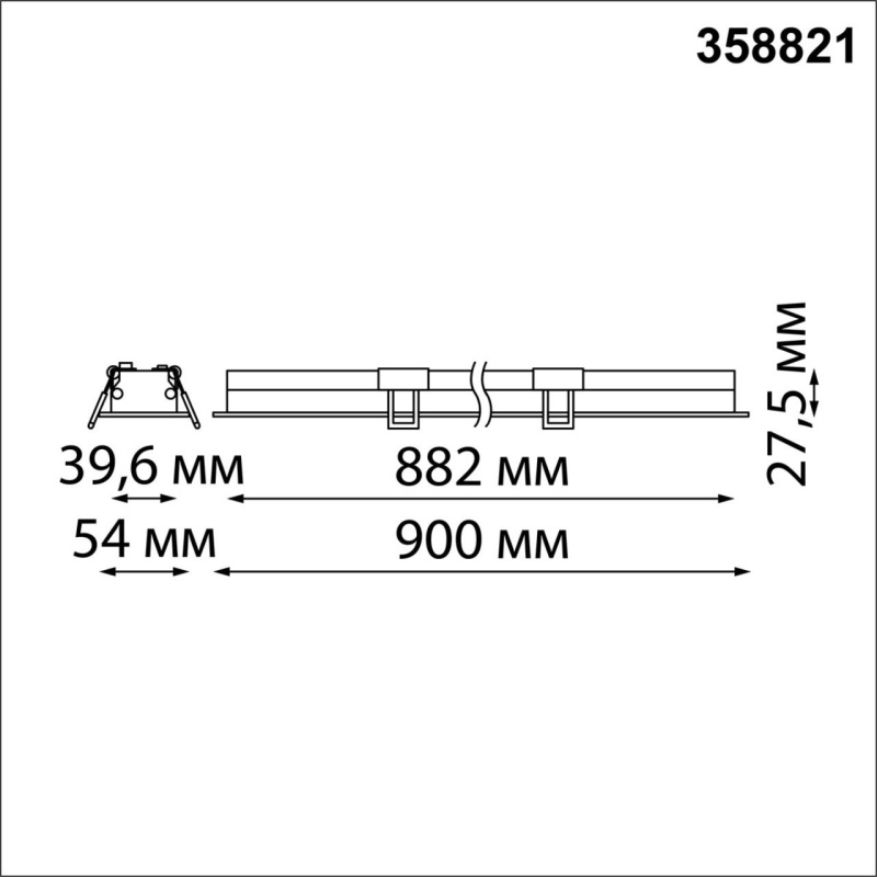 358821 NT Светильник LED 24Вт 4000К 220В IP20 SPOT