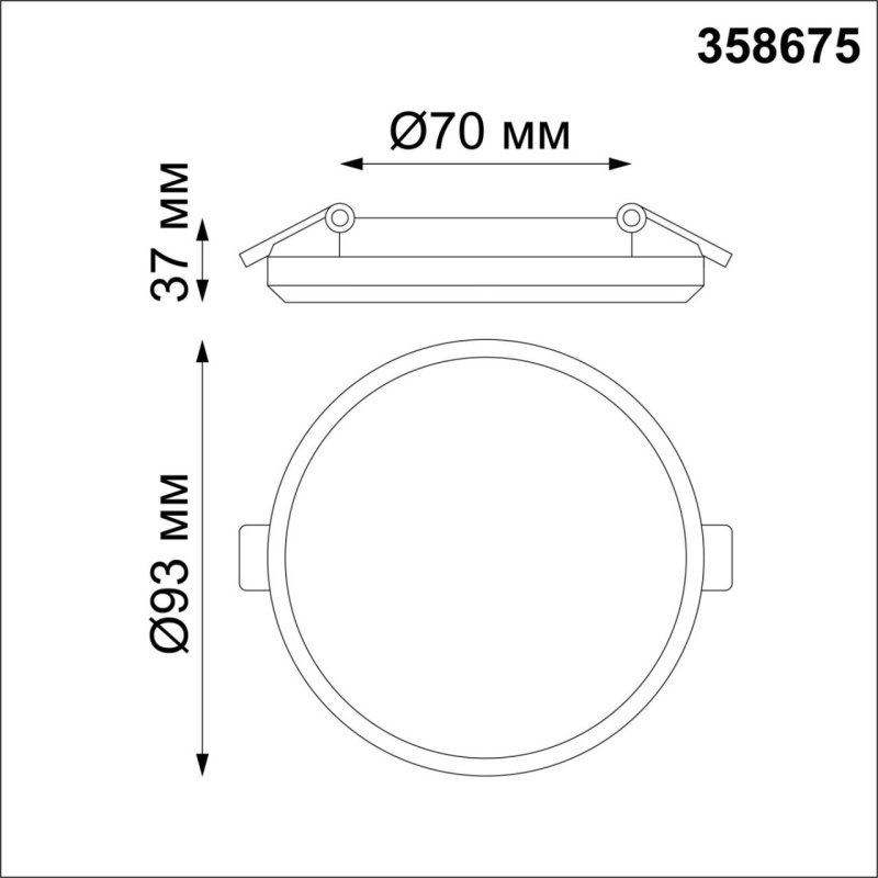 358675 NT Светильник 8Вт 4000К 100-240В IP54 SPOT