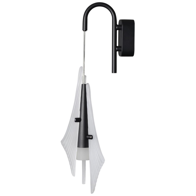 5442/6WLA L-VISION ODL_EX26 059 черный/бел.матовый/металл/стекло/акрил Бра LED*6W 3000K 633Лм AFALINA