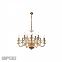 Подвесная люстра iLamp P9448-10+5 Gold