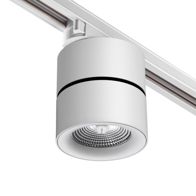 358786 PORT NT21 225 белый Светильник трековый однофазный трехжильный IP20 LED 25W 4000K 2200Лм 100-265V GRODA
