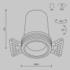 Встраиваемый светильник Technical DL125-L12-3K-TRS-B