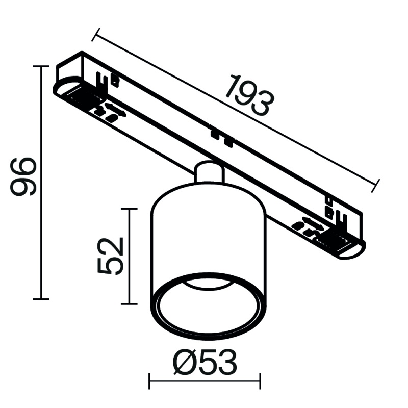 Трековый светильник Technical TR132-4-7W-DS-B