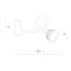 Бра ARTE Lamp A4107AP-1WH