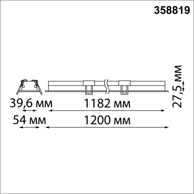 358819 NT Светильник LED 36Вт 4000К 220В IP20 SPOT
