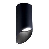 Светильник MR-16 ART FLUTE накладной, цоколь GU10, чёрный, 55*130 мм, 40 шт/кор