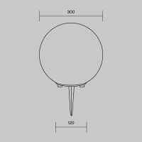 Ландшафтный светильник Outdoor O594FL-01W