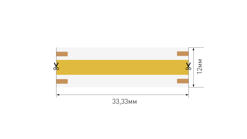 SWG PRO Светодиодная лента 4 в 1 COB, 840 LED/м, 18 Вт/м, 24В , IP20, Цвет: RGBWW, SWG-COB840-24-18-RGBWW