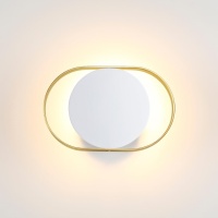 4246/7WW HIGHTECH ODL21 000 бел/золотист/металл Настенный светильник IP20 LED 7W 560Лм 3000K MONDY