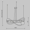 Подвесная люстра Maytoni MOD289PL-L53BS3K