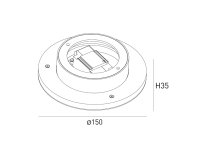DesignLed Бра декоративное , Белый, 7Вт, 3000K, IP20, ML-R150-WH-WW