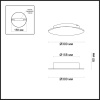 3561/12WL HIGHTECH ODL18 449 золот. фольг-ние Настен. св-ник IP20 LED 3000K 12W 672Лм 220V SOLARIO
