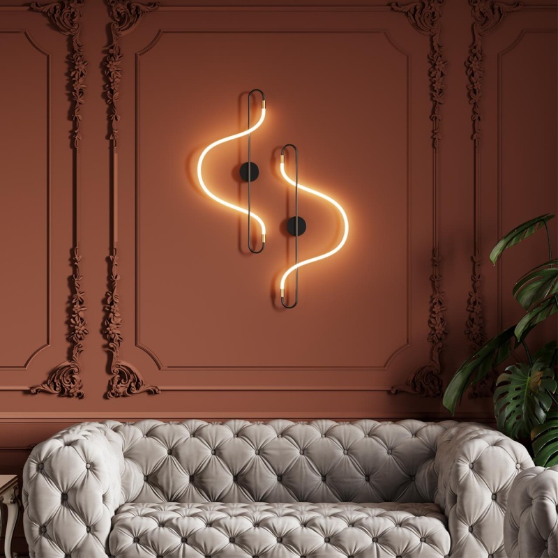 4303/12WL HIGHTECH ODL22 447 черный/античная бронза Настенный светильник IP20 LED 12W 720Лм 4000K KEYS
