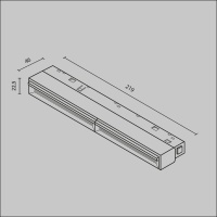 Трековый светильник Technical TR106-2-12W3K-B