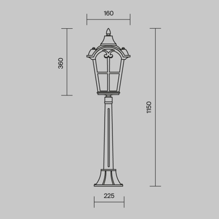 Ландшафтный светильник Outdoor O413FL-01BZ1