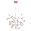 Подвесная люстра Crystal Lux EVITA SP36 COPPER/TRANSPARENT