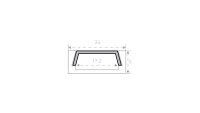 SWG Standard Профиль алюминиевый SWG, накладной, SF-2006