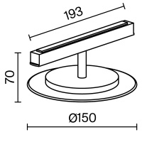 Трековый светильник Technical TR107-2-5W3K-W