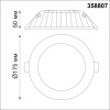 358807 NT Светильник 20Вт 3000К 100-240В IP20 SPOT