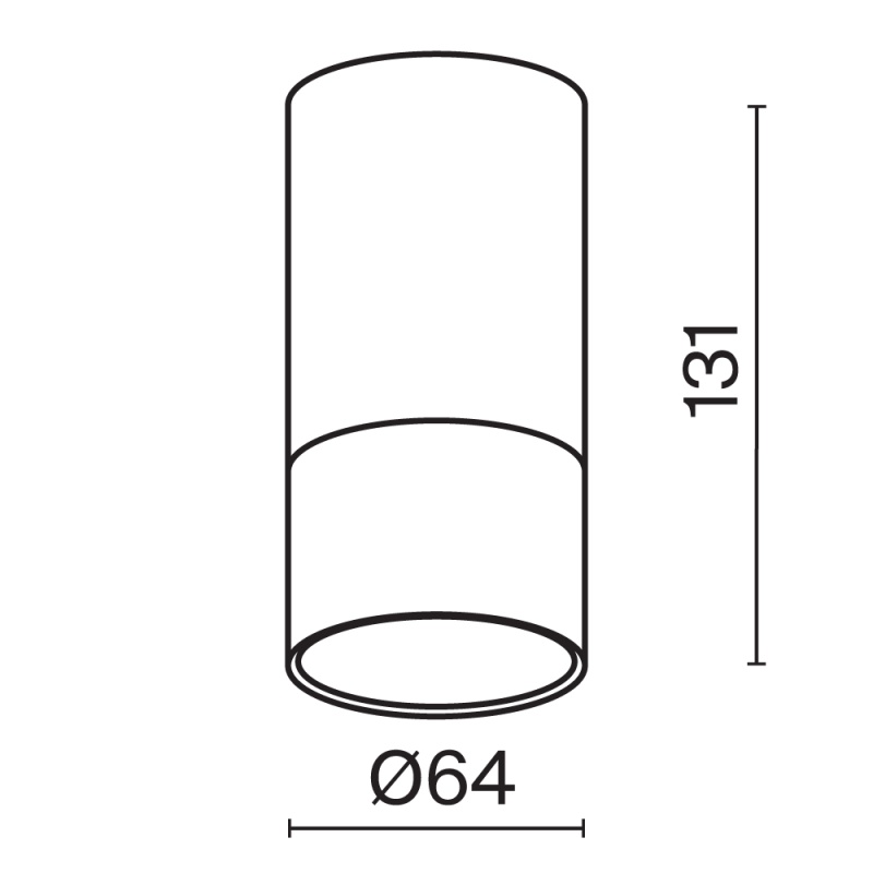 Потолочный светильник Technical C007CW-01B