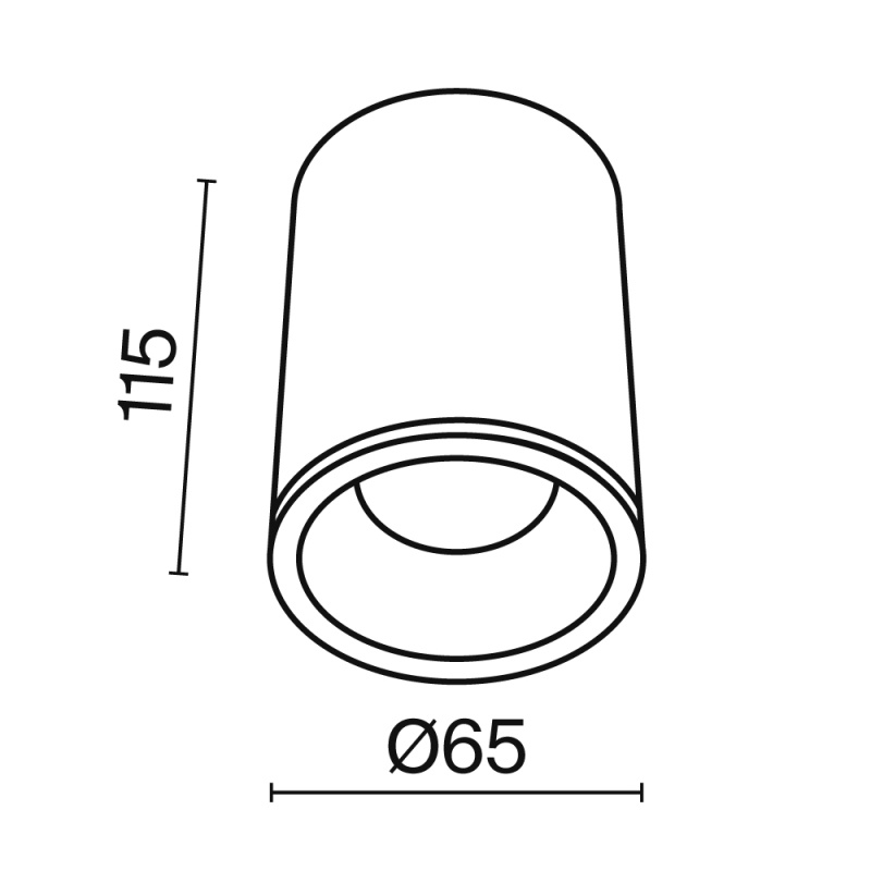 Потолочный светильник Technical C029CL-01-S-W