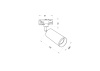 Трековый светильник Technical TR028-3-GU10-B